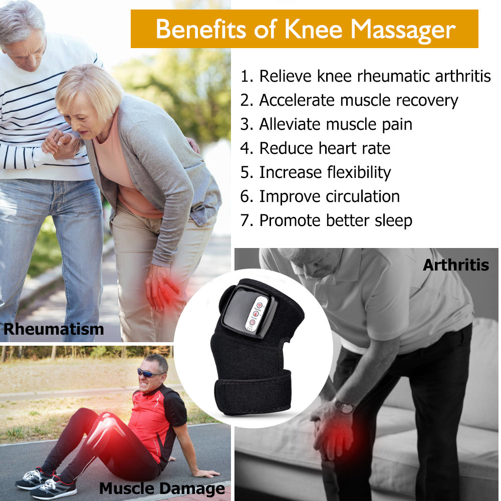 Infrared Knee Heating Pad with Massager- for Pain Relief